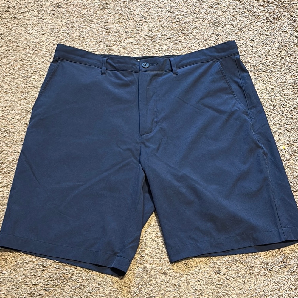 Joe Fresh Men's Flat Front Shorts - Navy Blue